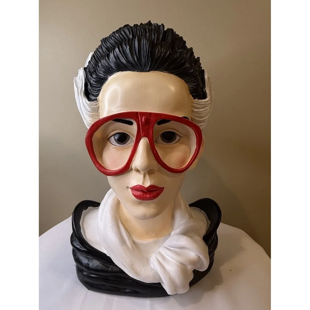 Halloween Bust The Bride Of Frankenstein Retro Futuristic with‎ 80's Red Glasses